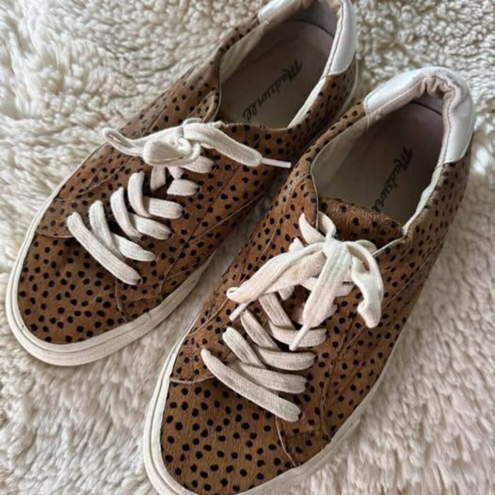 Madewell Calf Hair Sneakers Size 6.5